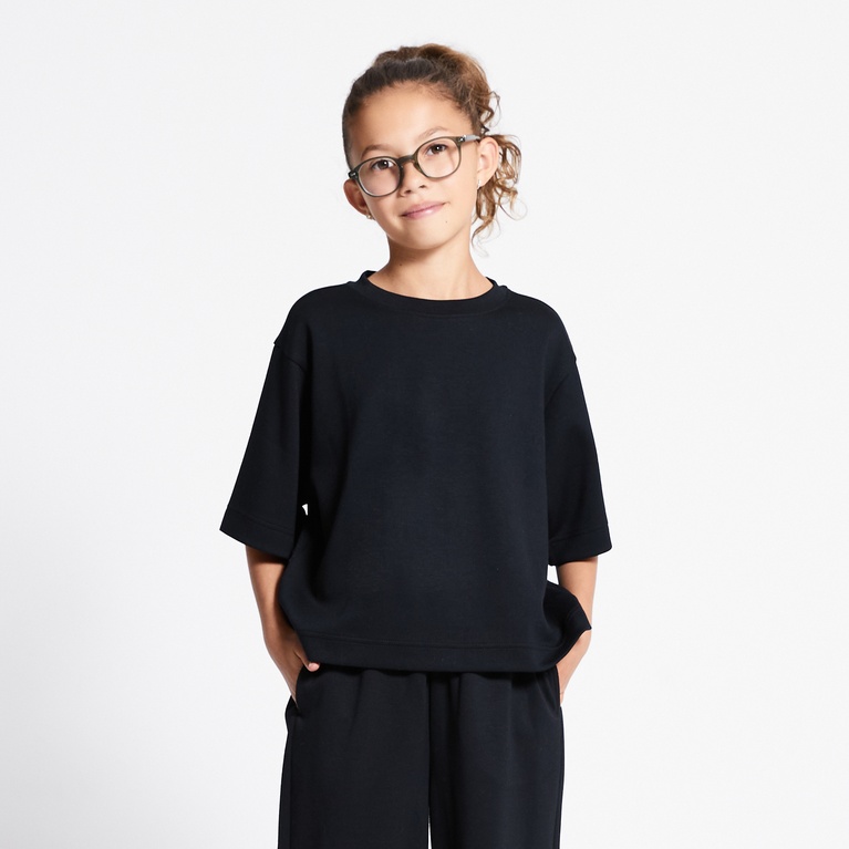 Soft lounge tee "Alyna star" Black